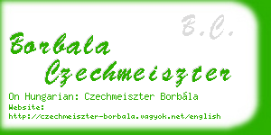borbala czechmeiszter business card