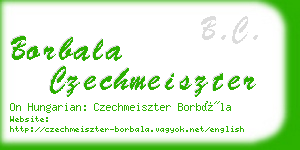 borbala czechmeiszter business card